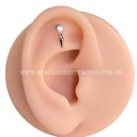 Labret Rosca Interna Titânio Zircônia Pingente Spike - Imagem 5