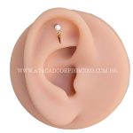 Labret Rosca Interna Titânio Zircônia Pingente Spike - Imagem 3