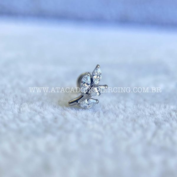 Labret Rosca Interna Titânio Ramo Zircônias - Imagem 4