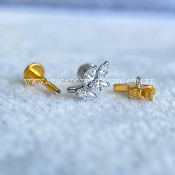 Labret Rosca Interna Titânio Ramo Zircônias - Imagem 3