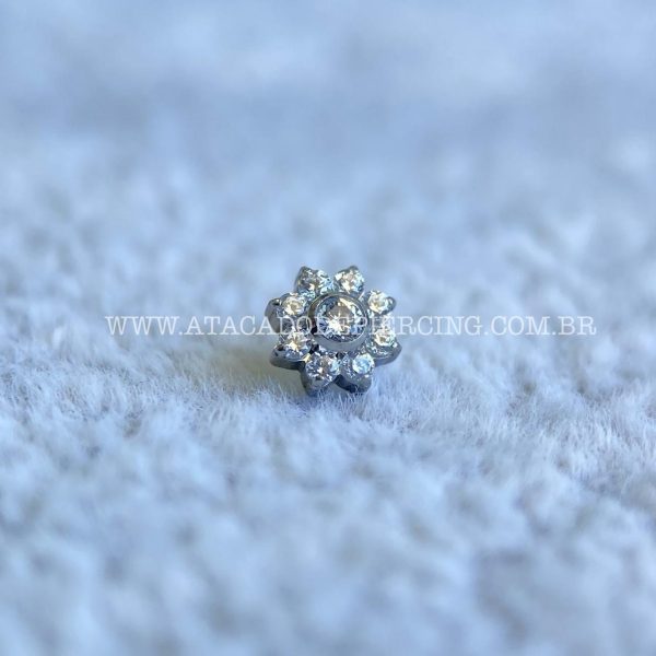 Topo Microdermal Titânio Flor Zircônias - Imagem 7