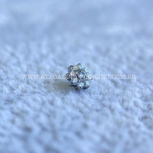Topo Microdermal Titânio Flor Zircônias - Imagem 5