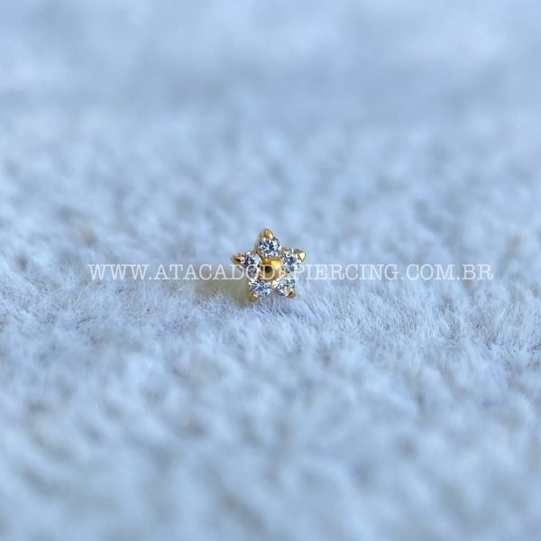 Topo Microdermal Titânio Flor Zircônias - Imagem 5