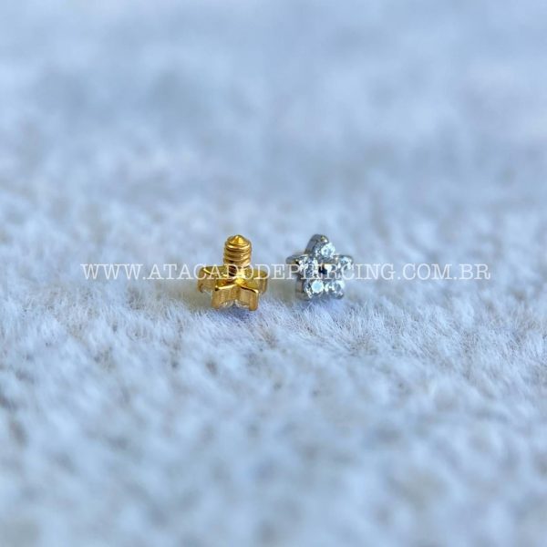 Topo Microdermal Titânio Flor Zircônias - Imagem 2