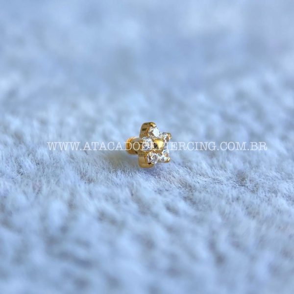 Topo Microdermal Titânio Flor Zircônias - Imagem 4