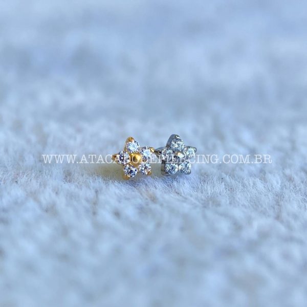 Topo Microdermal Titânio Flor Zircônias - Imagem 1