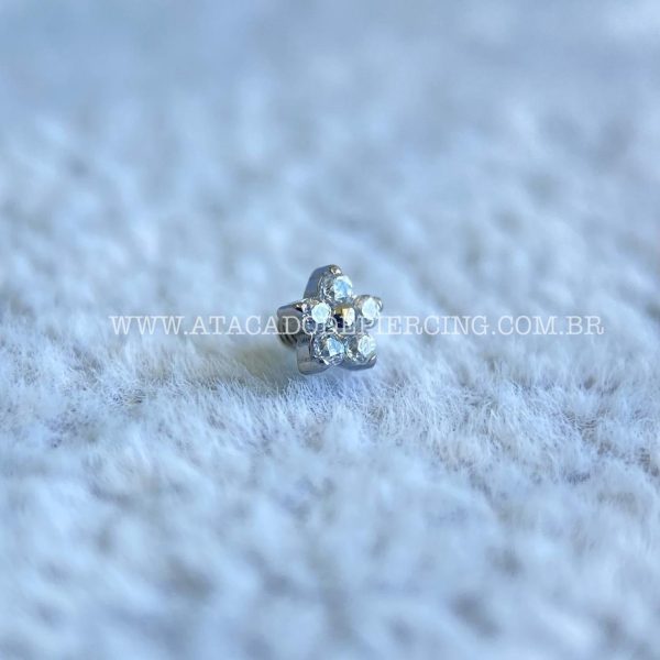 Topo Microdermal Titânio Flor Zircônias - Imagem 6