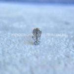 Labret Push Pin Titânio Borboleta Zircônias - Imagem 5