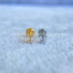 Labret Push Pin Titânio Borboleta Zircônias