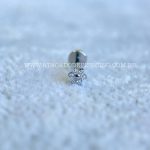 Labret Rosca Interna Titânio Flor Zircônias - Imagem 4