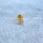 Labret Rosca Interna Titânio Flor Zircônias - Imagem 3