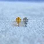 Labret Push Pin Titânio Trevo Zircônias