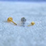 Labret Push Pin Titânio Trevo Zircônias - Imagem 5