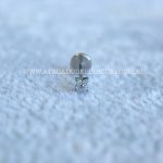 Labret Push Pin Titânio Trevo Zircônias - Imagem 3