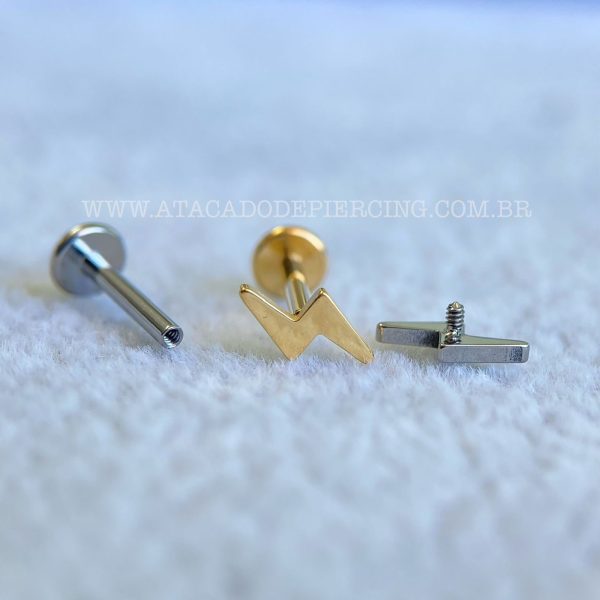 Labret Rosca Interna Titânio Raio - Imagem 3