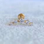 Labret Rosca Interna Titânio Cluster Zircônias - Imagem 2