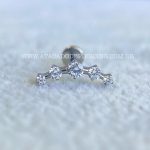 Labret Rosca Interna Titânio Cluster Zircônias - Imagem 5