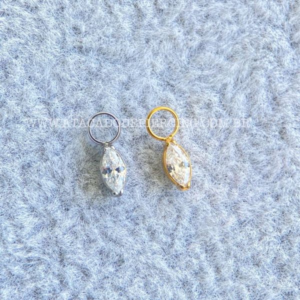 Pingente para Piercing Titânio Zircônia - Imagem 1
