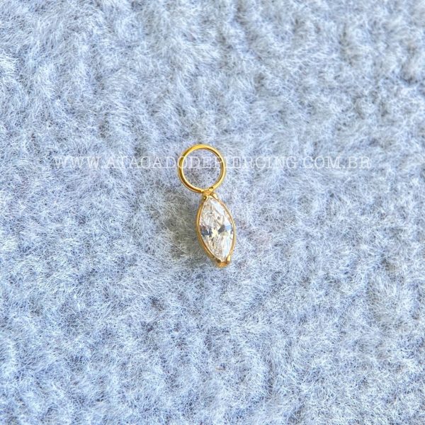 Pingente para Piercing Titânio Zircônia - Imagem 2