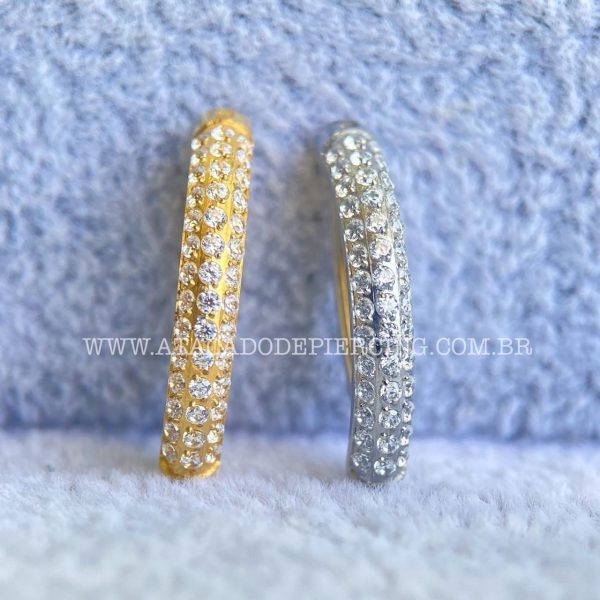 Argola Titânio Zircônias Para Umbigo - Imagem 4