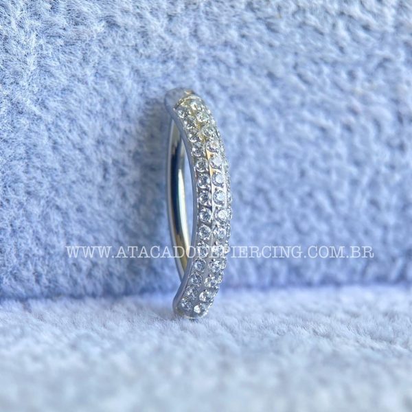Argola Titânio Zircônias Para Umbigo - Imagem 3