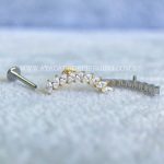 Labret Rosca Interna Titânio Cluster Zircônias - Imagem 3