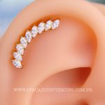 Labret Rosca Interna Titânio Cluster Zircônias - Imagem 2