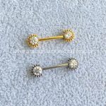 Barbell Titânio Push-Pin Flor