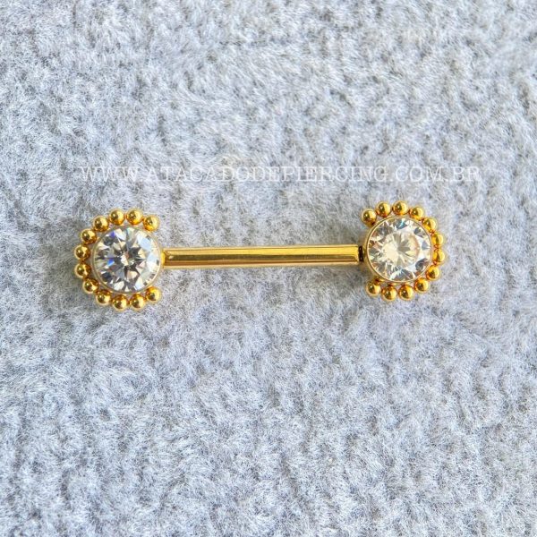 Barbell Titânio Push-Pin Flor - Imagem 2