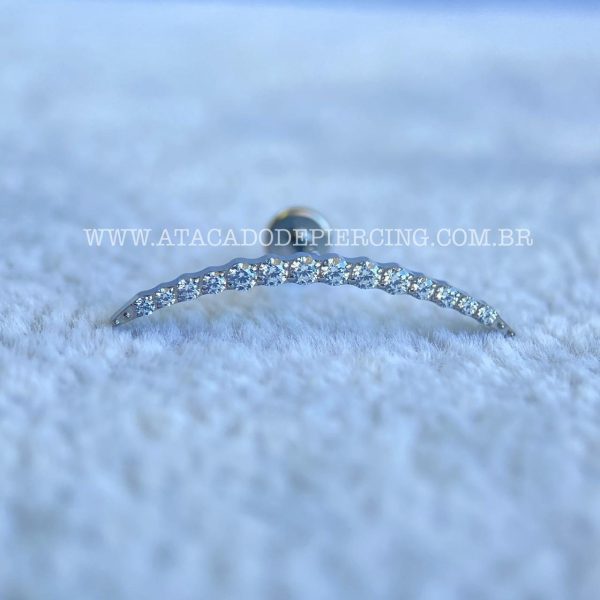 Labret Rosca Interna Titânio Cluster Zircônias - Imagem 5