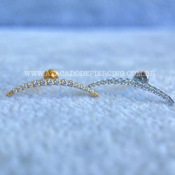 Labret Rosca Interna Titânio Cluster Zircônias - Imagem 3