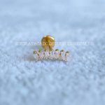 Labret Rosca Interna Titânio Cluster Zircônias - Imagem 2