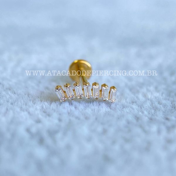 Labret Rosca Interna Titânio Cluster Zircônias - Imagem 2