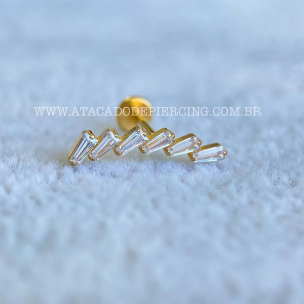 Labret Rosca Interna Titânio Cluster Zircônias - Imagem 2