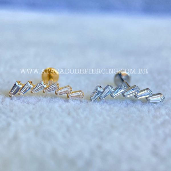 Labret Rosca Interna Titânio Cluster Zircônias - Imagem 1