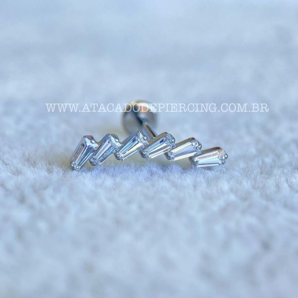 Labret Rosca Interna Titânio Cluster Zircônias - Imagem 4
