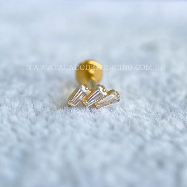 Labret Rosca Interna Titânio Cluster Zircônias - Imagem 2