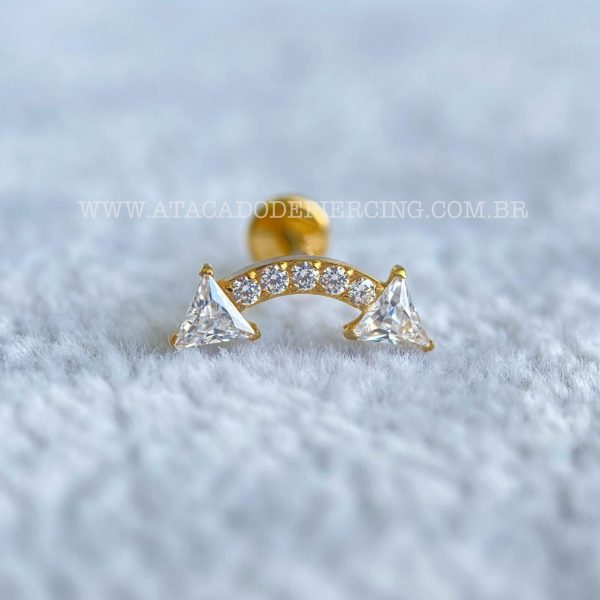 Labret Rosca Interna Titânio Cluster Zircônias - Imagem 3