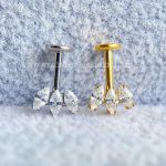 Labret Rosca Interna Titânio Cluster Frontal Zircônias