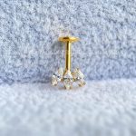 Labret Rosca Interna Titânio Cluster Frontal Zircônias - Imagem 5