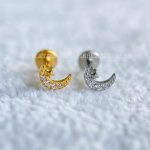 Labret Rosca Interna Titânio Lua Zircônias