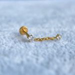 Labret Rosca Interna Titânio Ponto de Luz Zircônias - Imagem 2