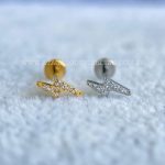 Labret Rosca Interna Titânio Raio Zircônias