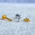 Labret Rosca Interna Titânio Taça Zircônias - Imagem 3