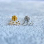 Labret Rosca Interna Titânio Cluster Zircônias