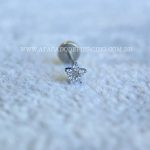 Labret Push Pin Titânio Estrela Zircônias - Imagem 5