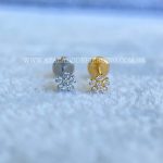 Labret Push Pin Titânio Flor Zircônias