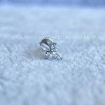 Labret Rosca Interna Flor Titânio Zircônias - Imagem 4