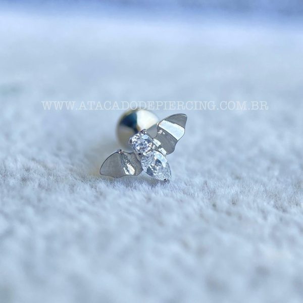 Labret Rosca Interna Morcego Titânio Zircônias - Imagem 3