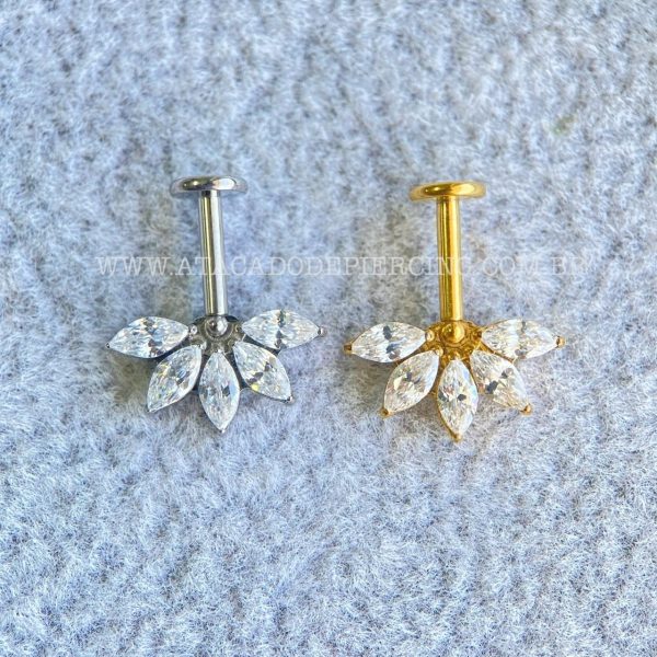 Labret Rosca Interna Cluster Titânio Zircônias - Imagem 7